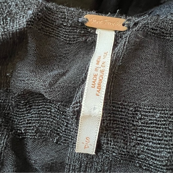 Free People lace trim gauze open back dress 958 - Picture 13 of 15